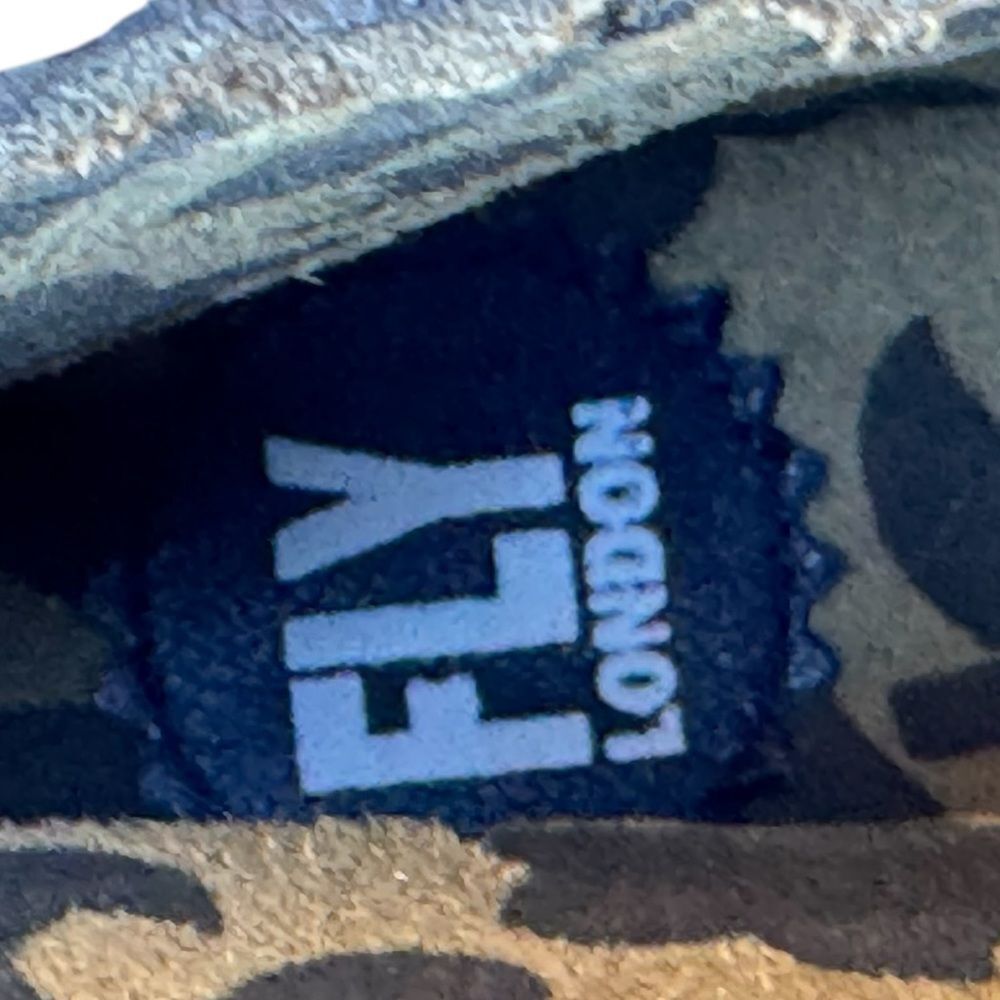 Fly LondonBlue Leather Ankle Boots. Size 10 - Picture 7 of 10